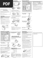 Sony Walkman WM-FS191 Manual.