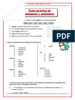 Práctica de Sinónimos y Antónimos 14-05-22