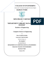 Department Library Managment System Report