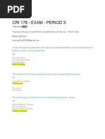 Cri 178 - Exam - Period 3: Email Address