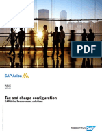 Tax and Charge Configuration: SAP Ariba Procurement Solutions