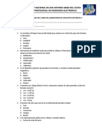 Examen de Entrada Del Curso de Laboratorio de Circuitos Electricos Ii