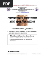 Contemporary Philippine Arts From The Region: First Semester - Quarter 2