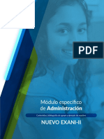 1 - Modulos Especificos Del EXANI II - Administracion