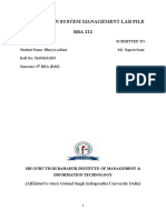 Information System Management Lab File