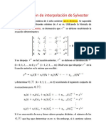 Clase 8. Método de Sylvester IMT