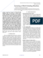 Plan and Manufacturing of Belt Grinding Machine