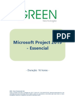 Apostila Green Tecnologia MS Project2019 - Essencial