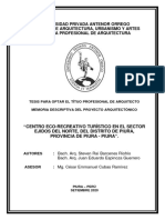 Rep Arq Steven - Barcenes Juan - Espínoza Centro - Ecorecreativo.turístico - Sector.ejidos - Norte.distrito - Piura.provincia - Piura