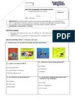 Evaluacion Comprension 1 Matias Dibuja El Sol