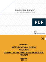 Derecho Internacional Privado - Primera Semana