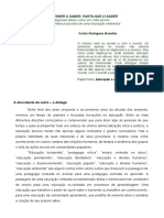 Aprender A Saber-Partilhar o Saber-Brandão