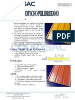 Especificaciones Tecnicas Termotecho Poliuretano