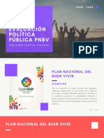 EVALUACIÓN POLÍTICA PÚBLICA PNBV Rashel Lombeida Christian Martinez Geofre Pinos