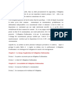 L'obligation D'info