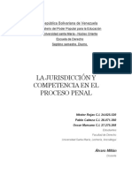 La Jurisdiccion y Competencia en El Proceso 1