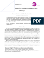 Factors That Influence Tax Avoidance in Indonesia Stock Exchange