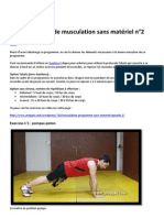 Programme de Musculation Sans Matériel 2