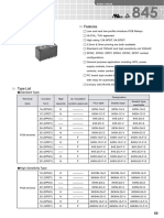 Relays Selection Chart: Features