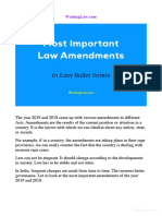 7 Important Law Amendments in 2019 and 2018