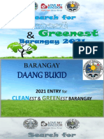 DAANG BUKID Cleanest & Greenest Barangay