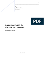 Psychologie de L - Apprentissage