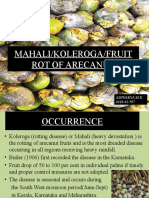 Mahali/Koleroga/Fruit Rot of Arecanut: Aiswarya M K 2018-41-507