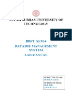 DBMS Lab Manual