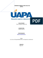 Tarea La Accion en Responsabilidad Civi y La Competencia Continuacion