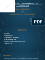 Geethanjali College of Engineering and Technology: Paper Presentation ON Automated Fire Fighting Robot