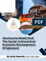 Akuluouno Model and The Social, Cultural and Economic Development of Igboland