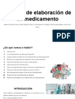 Proceso de Elaboracion de Un Medicamento