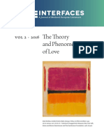 2016, The Theory and Phenomenology of Love