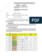 Informe de Mal Estado de Maquinarias