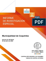 IF INVE #697 - 19 MUNICIPALIDAD DE COQUIMBO EVENTUALES IRREGULARIDADES EN EL EX DEPARTAMENTO DE EDUCACIÓN MUNICIPAL - Censurado