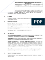 02 Procedimiento Transporte Interno de Residuos