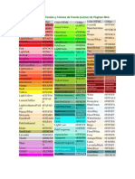 152 Tonos para Fondos y Colores de Fuente