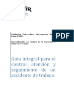 Borrador 1. Guía Integral para El Control, Atención y Seguimiento de Un Accidente de Trabajo