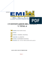 Cuestionario Tema 3 y Tema 4