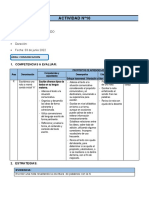 1° Grado - Actividad Del Dia 03 de Junio