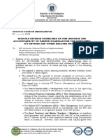 Memo Schools Division Guidelines On The Issuance and Accountability of Parentguardian For The Borrowed Ict Devices and Other Related Matters