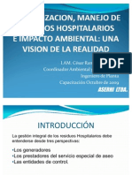 Manejo de Residuos Hospitalarios e Impacto Ambiental Ing. Cesar Ramirez