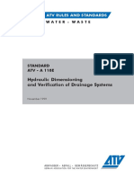 Hydraulic Dimensioning and Verification of Drainage Systems: German Atv Rules and Standards