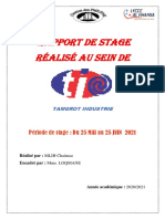 Rapport de Stage de Chaimaa Mlih .