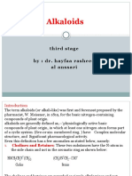 Alkaloids: Third Stage By: Dr. Hayfaa Rasheed Al Anssari