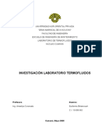 Investigación Laboratorio Termofluidos