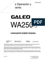 Manual de Op y Mtto WA250-5 70000 Up