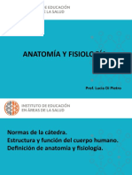 1-Generalidades - Anatomía y Fisiología. 1°, 2°, TM. Agosto 2021