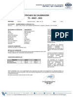 Certificado Del Tensiometro