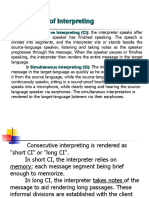 Modes of Interpreting